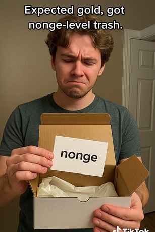Unboxing a dud gift
