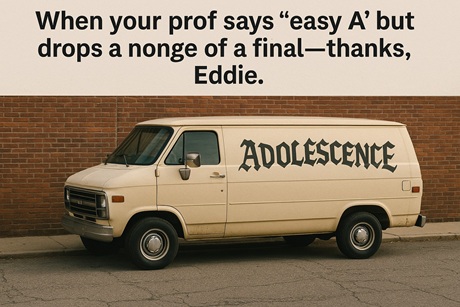 Eddie's van from Adolescence